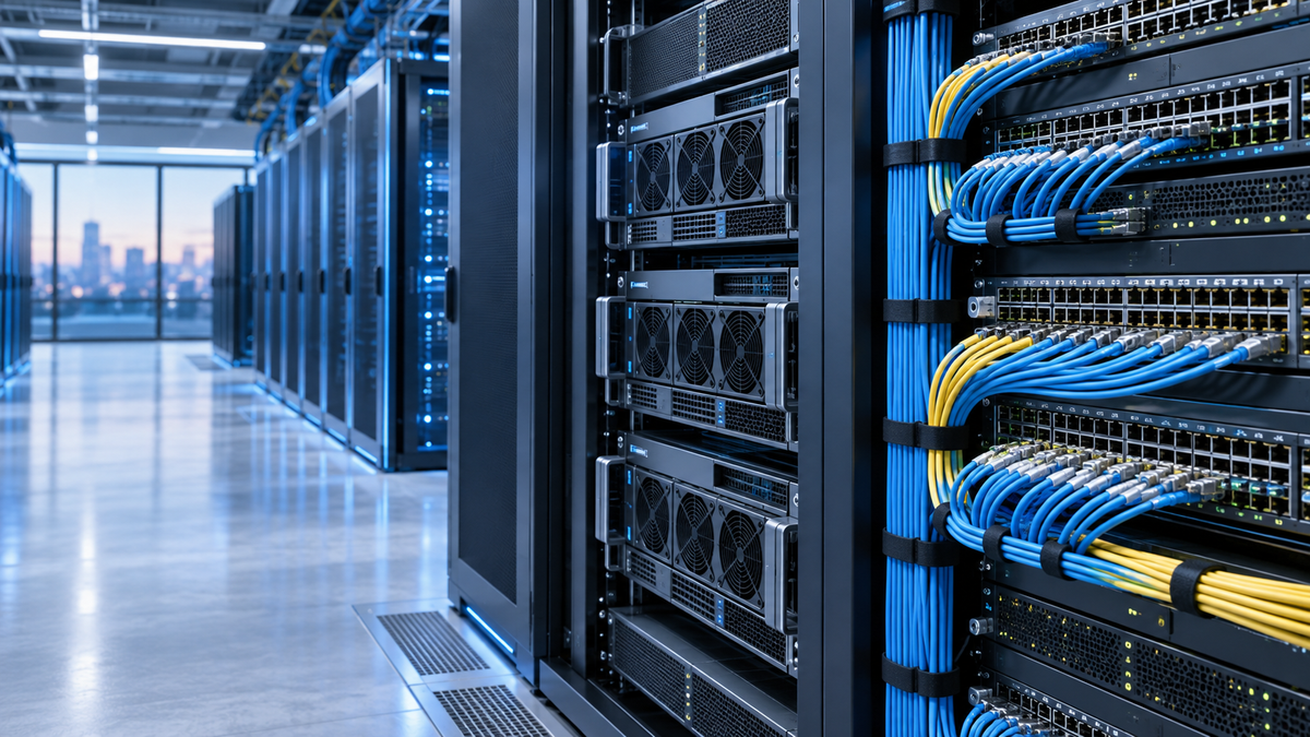 AI Data Center: GPU Server, Network Switch and Optical Connectivity